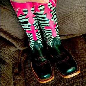 Anderson Bean zebra boots